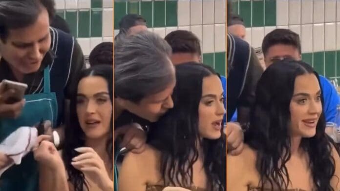Video: Captan a hombre intentando robarle un beso a Katy Perry en CDMX