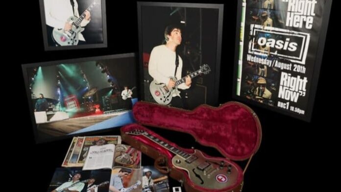 Subastan guitarra de Noel Gallagher de Oasis por más de 5 millones de pesos