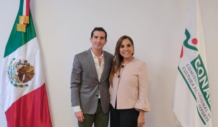 Se reúne la gobernadora Mara Lezama con Rommel Pacheco, titular de Conade; impulsarán el deporte en Quintana Roo.