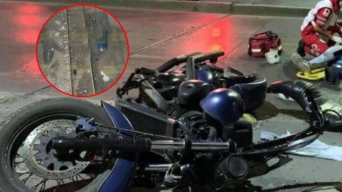 Motociclistas caen de un puente y pierden la vida tras ser impactado por una patrulla en Edomex