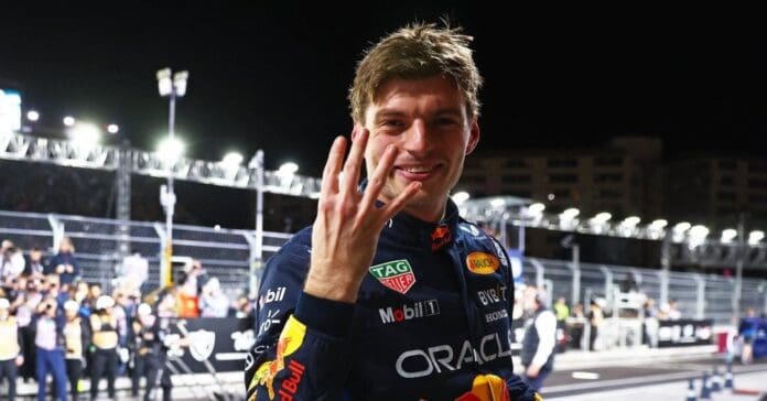 El británico George Russell gana el GP de Las Vegas; el neerlandés Max Verstappen asegura el título de la F1.