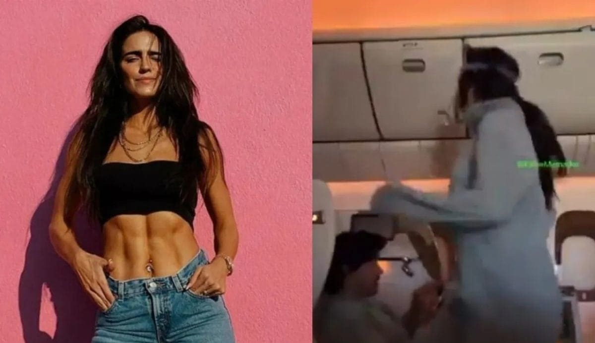 VIDEO: Bárbara de Regil ignora las críticas y vuelve a hacer ejercicio en un avión