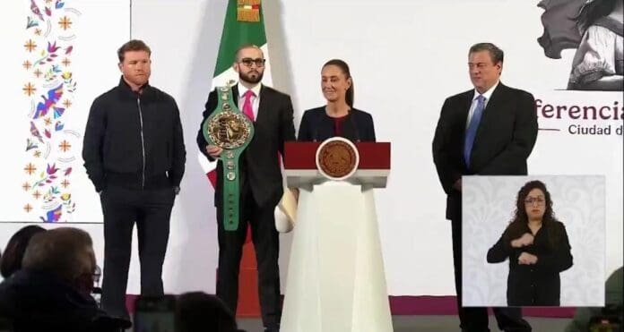 Claudia Sheinbaum y Saúl 