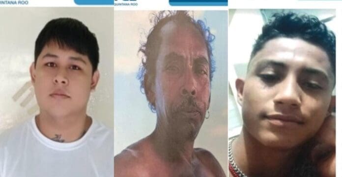Buscan a tres hombres desaparecidos en Cancún, Bacalar y Felipe Carrillo Puerto. Están activas sus fichas de búsqueda.