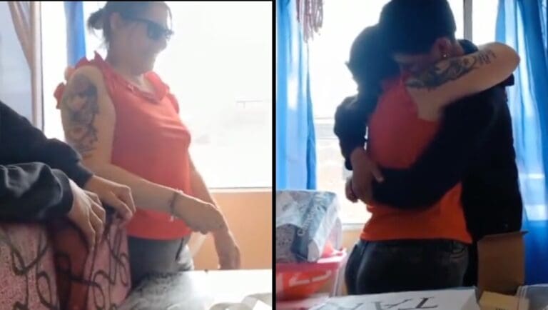 VIDEO: Mujer conmueve por regalar celular al mejor amigo de su hijo para que hiciera tarea