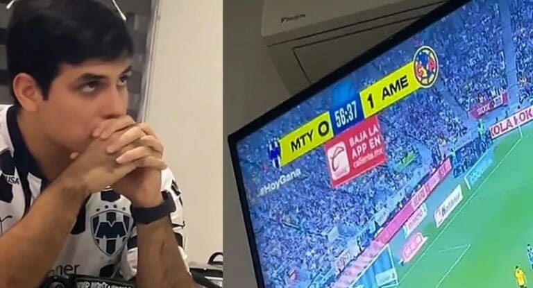 Video: Mujer se burla de su pareja, aficionado de Rayados, tras perder contra el América