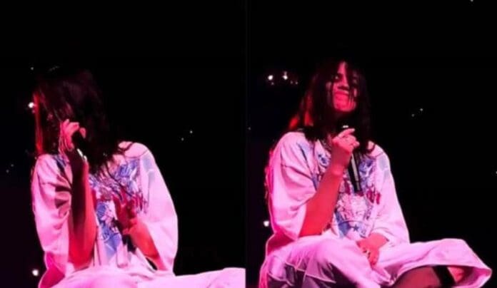 Video: Lanzan un objeto en la cara a Billie Eilish durante un concierto en EU