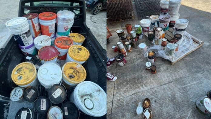 Home Depot México dona pintura podrida, latas vacías y oxidadas a centro para niños con autismo en Playa del Carmen