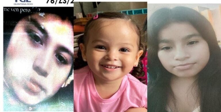 Buscan a siete personas reportadas como desaparecidas en el estado de Quintana Roo, incluidas tres menores de edad.