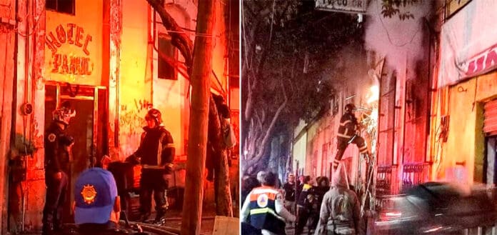 Deja cuatro muertos incendio en hotel de la colonia Guerrero, en la Cdmx