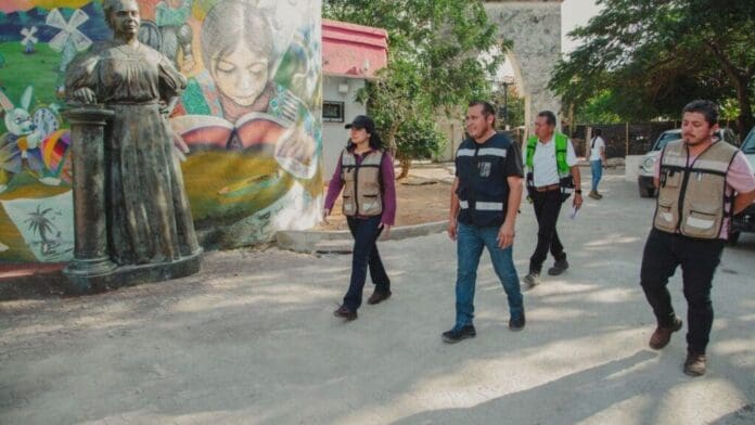 Supervisa Estefanía Mercado obras de infraestructura en Playa del Carmen