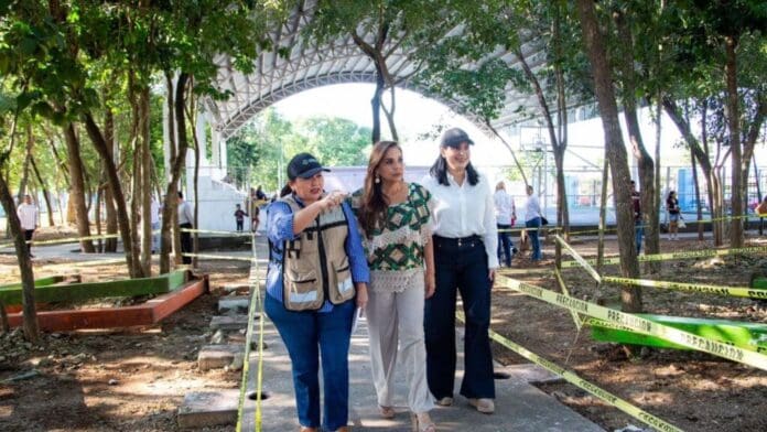 Mara Lezama y Estefanía Mercado inician inversión histórica en obra pública para Solidaridad