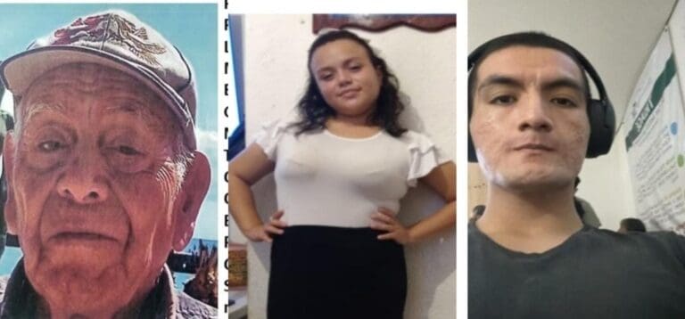 Buscan a una menor y a dos sujetos reportados como desaparecidos en Quintana Roo. Se han activado las fichas.