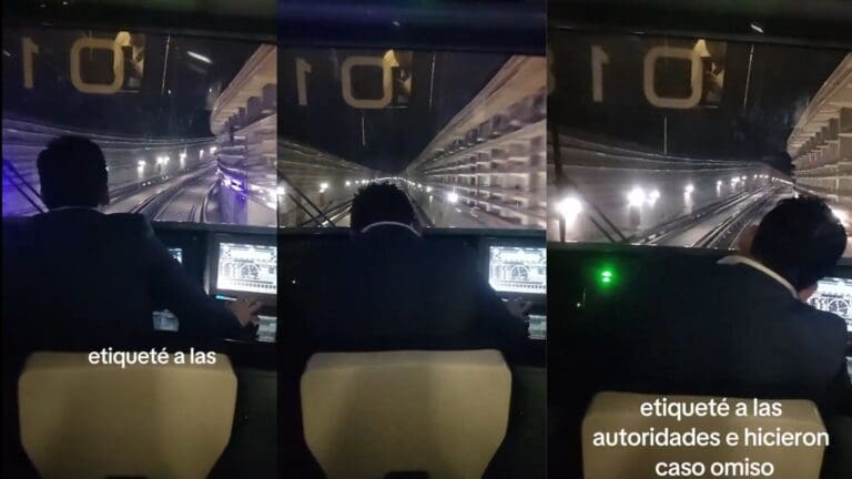 Video: Captan a conductor del metro de la CDMX manejando presuntamente borracho