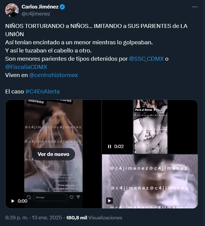 Presuntos niños sicarios torturan a estudiante de secundaria en la CDMX