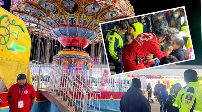 Video: Quedan lesionados cuatro niños tras falla en juego mecánico de la Feria de León