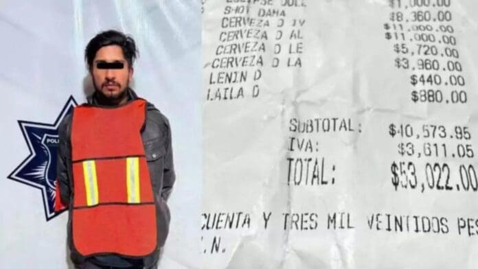 Mesero provoca la detención de un cliente tras alterar su cuenta en Chihuahua