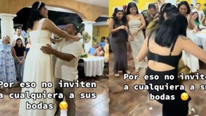 Invitadas se ganan el ramo de la novia y lo pisotean frente a ella