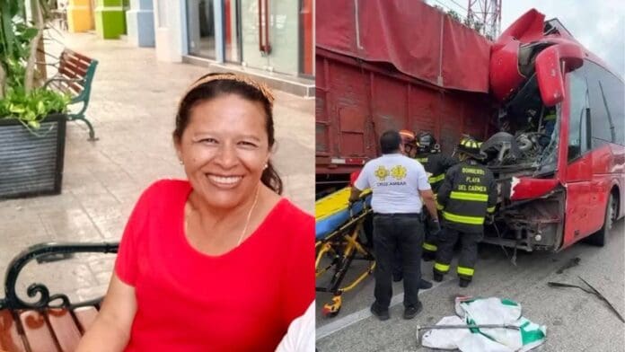 ¿La conoces? Buscan a familiares de María del Carmen Sánchez Vega, mujer fallecida en accidente en Playa del Carmen