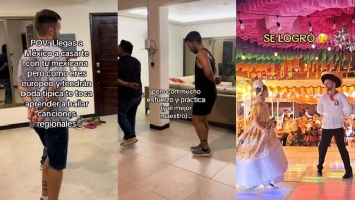 Video: Europeo aprende bailes típicos de Oaxaca para casarse con su pareja mexicana