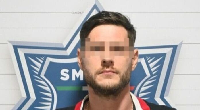 Detienen en Cancún a un sujeto originario de Rusia por violencia intrafamiliar. El incidente ocurrió en la SM 516.