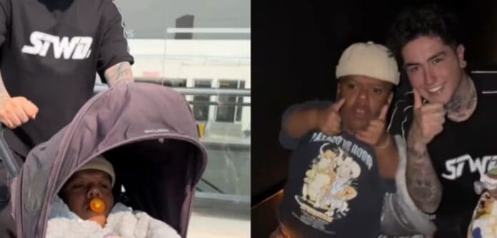 Video: Sujeto se vuelve viral tras entrar gratis al cine vestido de bebé