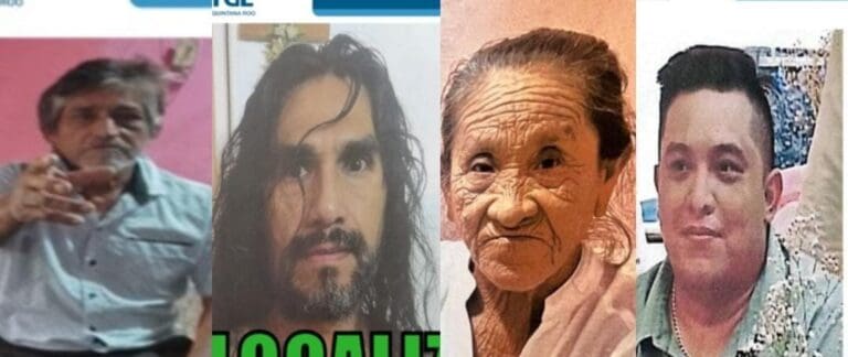 Localizan a adulta mayor y a tres hombres desaparecidos en Quintana Roo