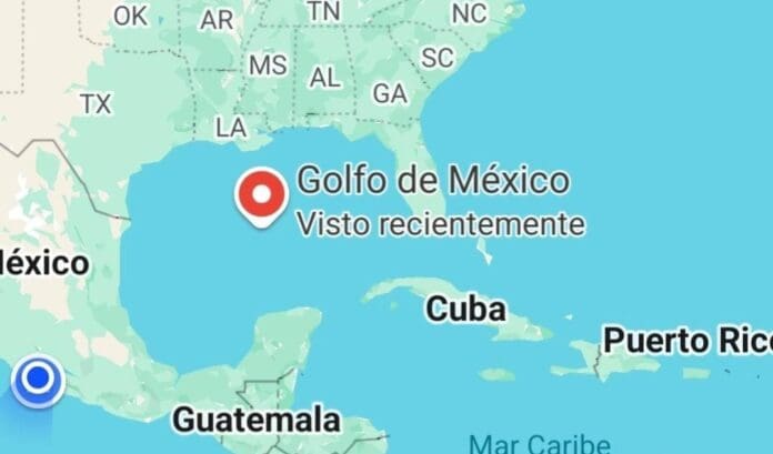 Google Maps anuncia que hará el cambio de nombre a Golfo de América. El tema sigue diviviendo opiniones en redes.