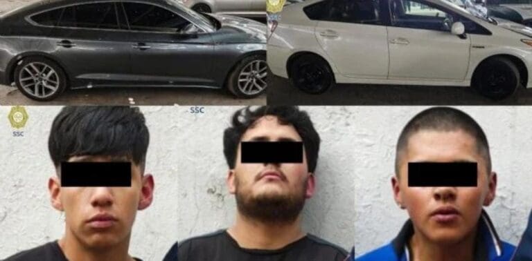 Arrestan a tres jóvenes por robar autos de lujo en hotel Marriot de Santa Fe en Cdmx . Aprovecharon que se durmió el valet.