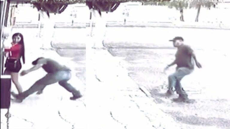 Video: Hombre desciende de su auto y le muerde un glúteo a una mujer en Celaya, Guanajuato