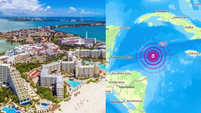 Sismo en las Islas Cayman de 8.0 se siente en Cancún y Chetumal
