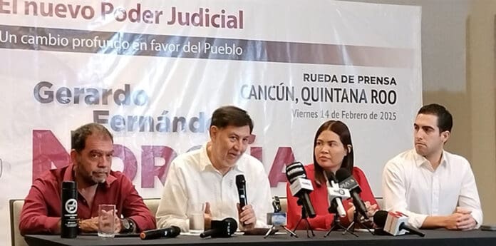 México, primer país que democratizará al Poder Judicial, señala Fernández Noroña desde Cancún
