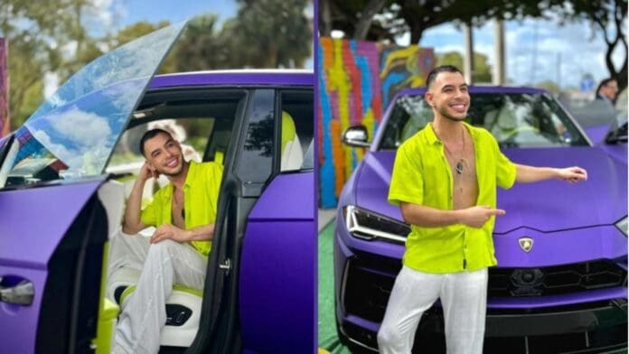 Sujeto que ganó el Lamborghini morado de Shakira considera venderlo debido al costo de mantenimiento