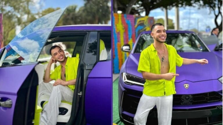 Sujeto que ganó el Lamborghini morado de Shakira considera venderlo debido al costo de mantenimiento