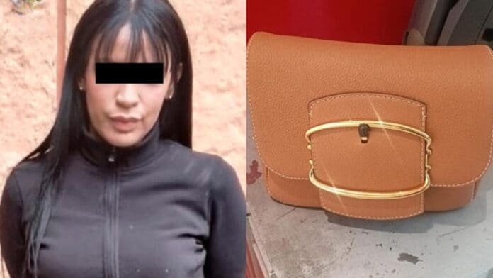 Mujer se mete a tienda de lujo para robar bolso valuado en 25 mil pesos y es detenida, en CDMX