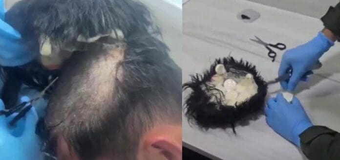 Detienen en Colombia a sujeto que iba a Ámsterdam con una peluca llena de droga. Eran 400 dosis con un alto valor en el mercado.