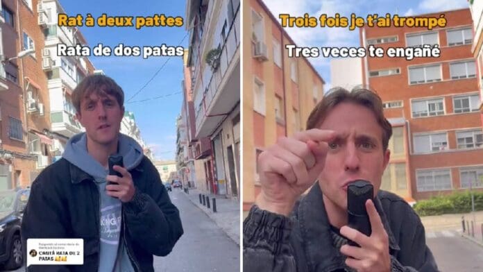 Tiktoker causa furor en redes al cantar los temas de Paquita la del Barrio en francés: VIDEO viral