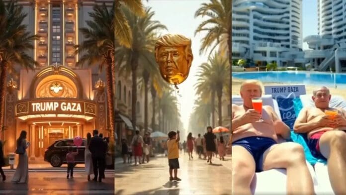 Donald Trump difunde un vídeo con IA que recrea su proyecto en Gaza