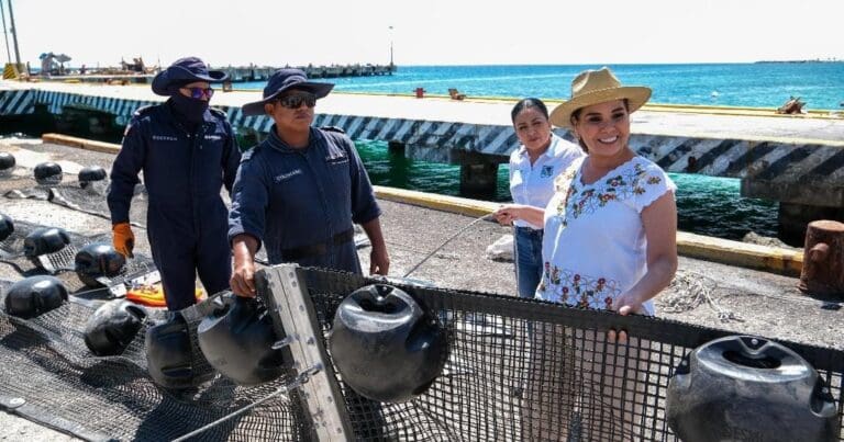 Anuncia Mara Lezama creación del Centro Integral de Saneamiento y Economía Circular del Sargazo. Se aprovechará el alga.