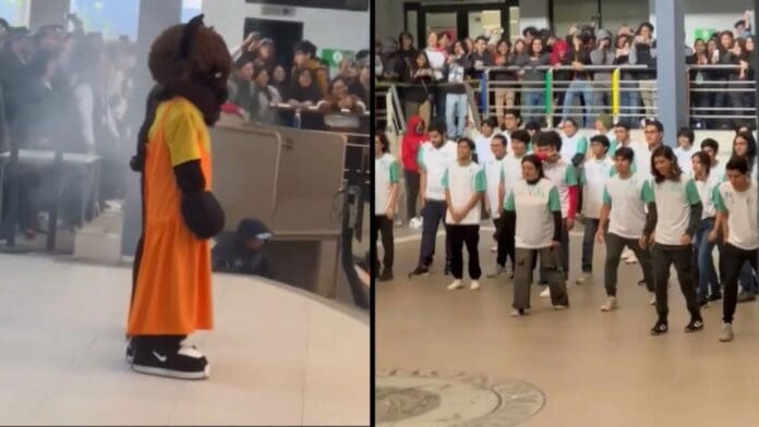 Video: Estudiantes de la Universidad Autónoma de Nuevo León recrean famoso reto de 