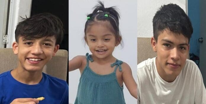 Encuentran con vida a tres menores desaparecidos de Playa del Carmen. Se han desactivado sus fichas de búsqueda.