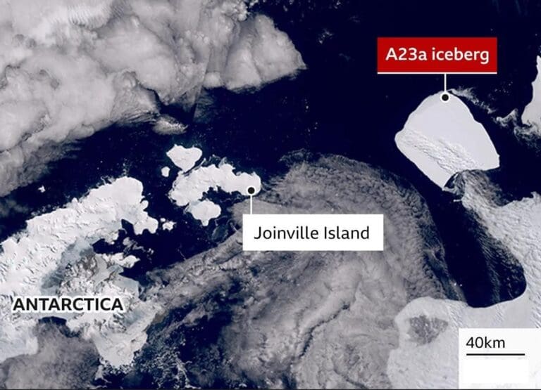 Prevén que iceberg más grande del mundo choque contra isla del Atlántico Sur