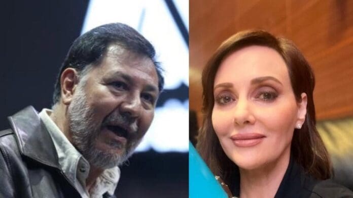 Internautas descubren que el morenista Gerardo Fernández Noroña guardó una foto de Lilly Téllez en su celular.
