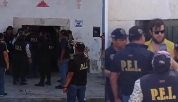 Detienen al sujeto originario de España que agredió a la empleada de una cafetería hace unos días en Mérida, Yucatán.