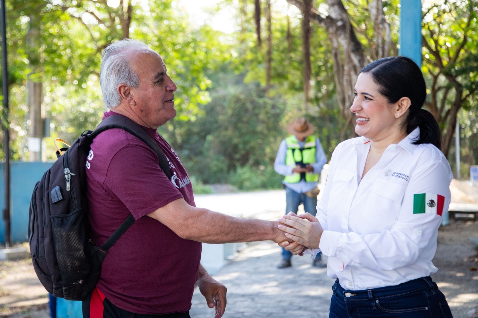Cumple Estefanía Mercado con habitantes de El Pedregal; remodelan parque de la avenida 90 Norte