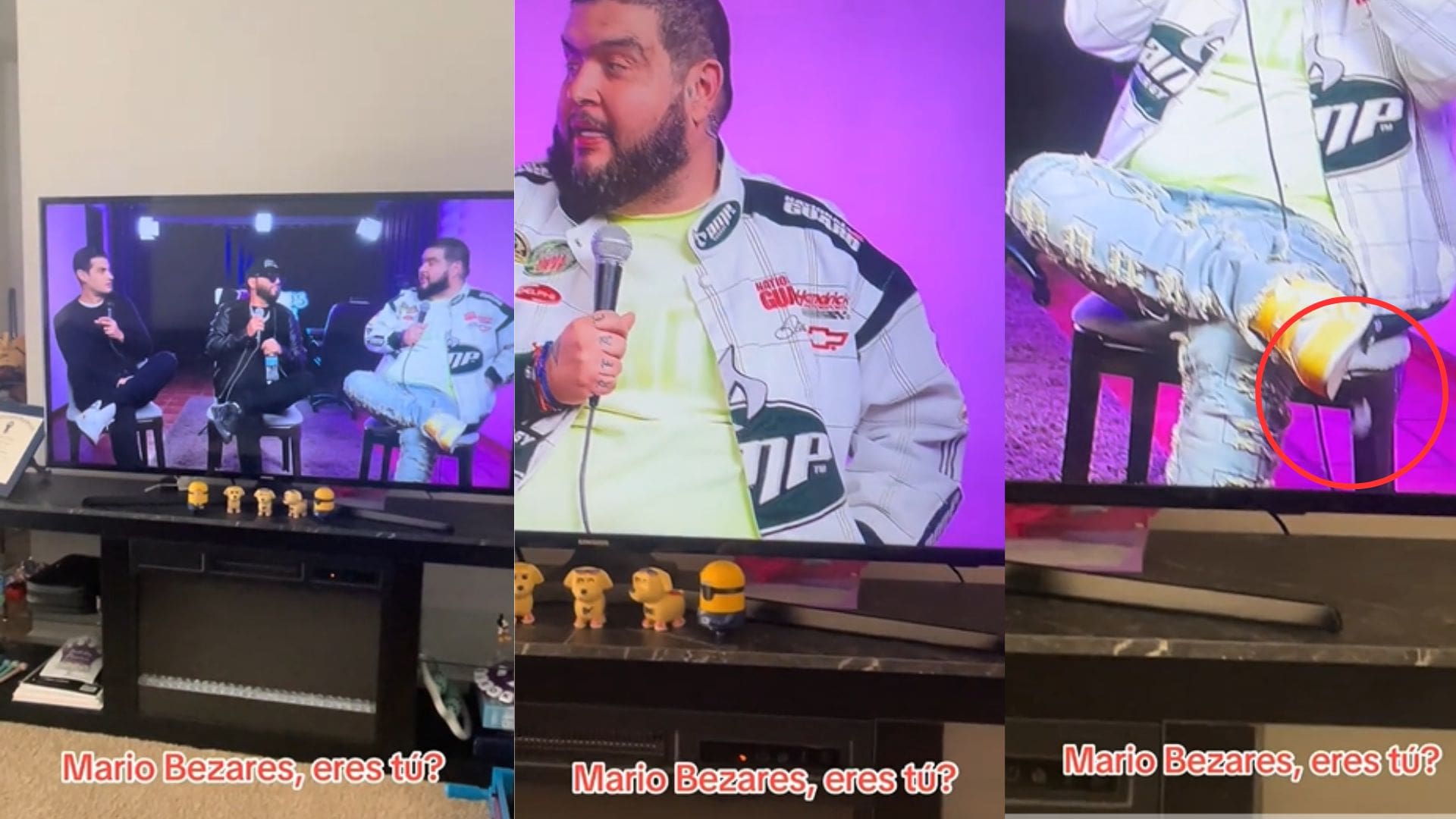 Video: Internautas se percatan de misterioso paquete cayendo de la bolsa del comediante "La Mole"