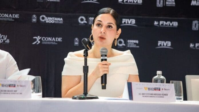 Estefanía Mercado anuncia que Playa del Carmen será epicentro mundial del voleibol de playa con el Beach Pro Tour Elite 16