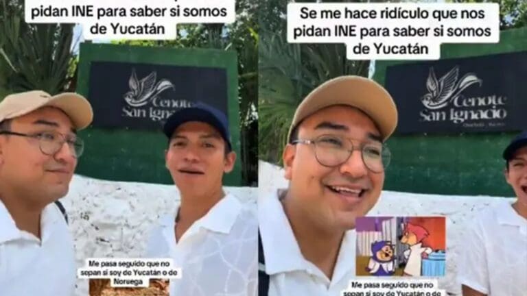 Video: Piden a jóvenes de Yucatán INE para ingresar a cenote; no creyeron que fueran locales
