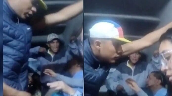 Video: Sujetos intimidan a pasajeros en Edomex para que les 