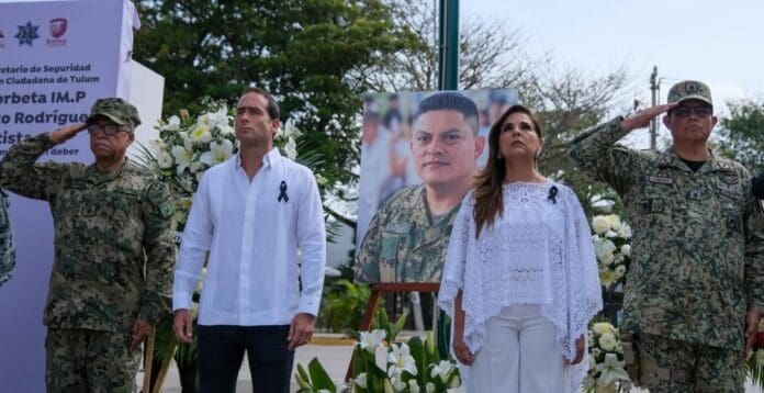 Desde Tulum, reitera la gobernadora Mara Lezama que asesinato de José Roberto Rodríguez no quedará impune.